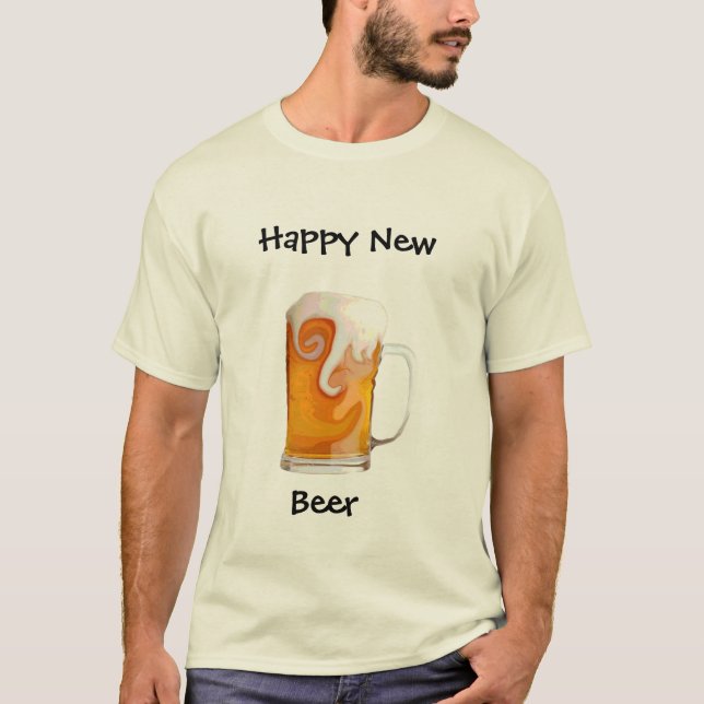 Camiseta Cerveja nova feliz (Frente)