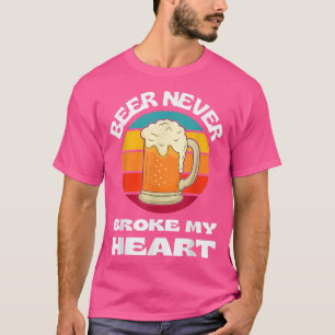 Camiseta Cerveja Nunca Quebrou Meu Bebendo De Cerveja Engra