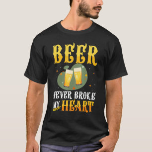 Camiseta Cerveja Nunca Quebrou Meu Coração