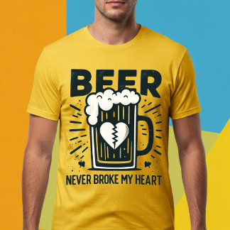 Camiseta Cerveja Nunca Quebrou Meu Coração