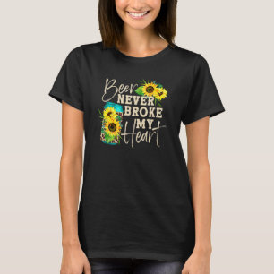 Camiseta Cerveja Nunca Quebrou Meu Coração Impressão de Gir