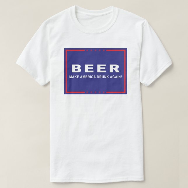 Camiseta Cerveja oficial para o t-shirt do presidente 2016 (Frente do Design)