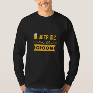 Camiseta Cerveja para homens Eu Sou o Noivo Festa de Soltei