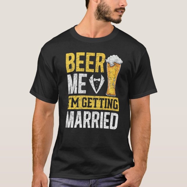 Camiseta Cerveja para homens, me casei Cerveja de casamento (Frente)