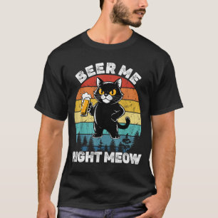 Camiseta Cerveja Para Mim Agora Mesmo Gato Divertido Bebend