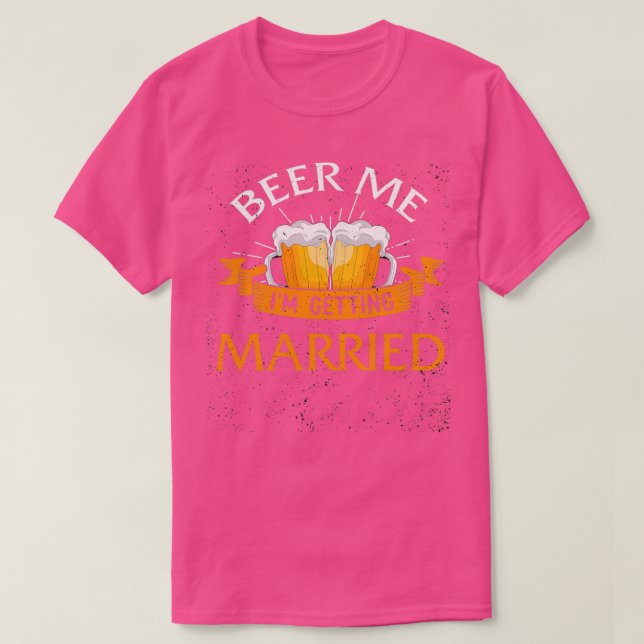 Camiseta Cerveja Para Mim Estou Me Casando Homens Funny Noi (Frente do Design)