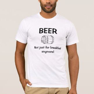Camiseta Cerveja para o pequeno almoço