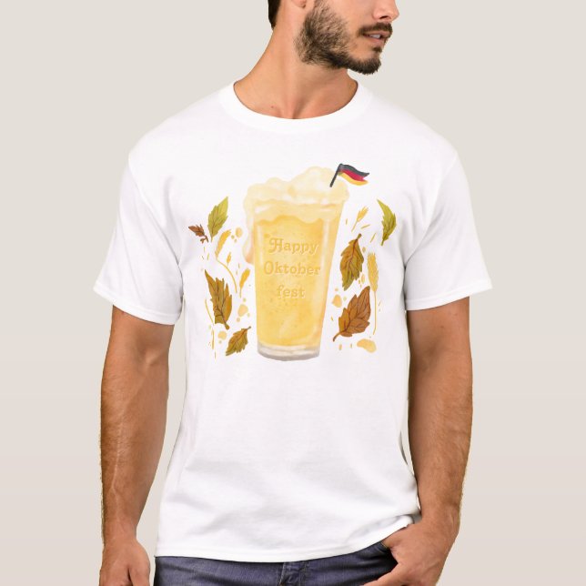 Camiseta Cerveja personalizada Oktoberfest com bandeira ale (Frente)