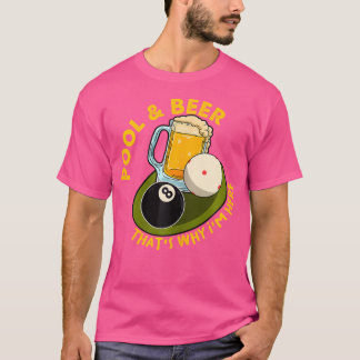 Camiseta Cerveja piscina É Por Isso Que Estou Aqui Jogadore
