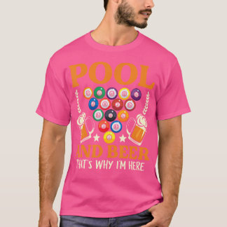 Camiseta Cerveja piscina É Por Isso Que Estou Aqui Jogadore