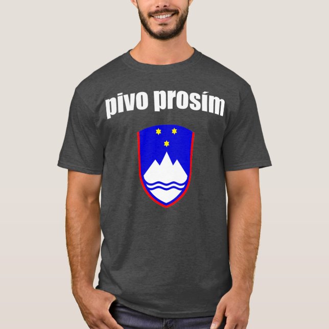 Camiseta Cerveja Pivo Prosim Por Favor Na Eslovênia (Frente)
