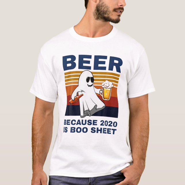 Camiseta Cerveja Porque 2020 É Cerveja Vi De Bebida Fantasm (Frente)