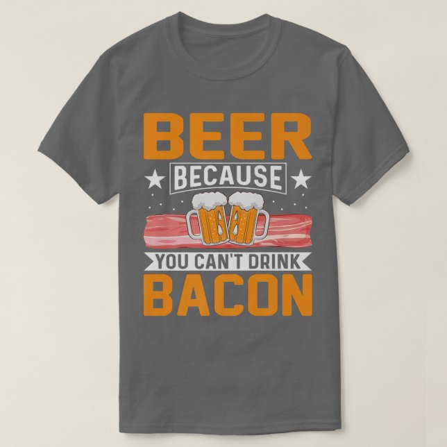 Camiseta Cerveja porque você não pode beber carne de porco  (Frente do Design)