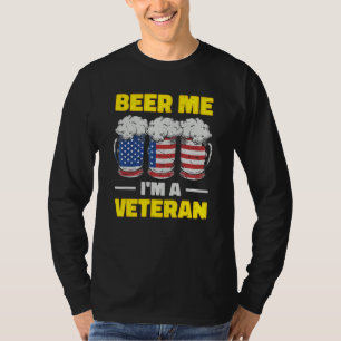 Camiseta Cerveja pra mim Eu Sou um Veterano Dia dos Veteran
