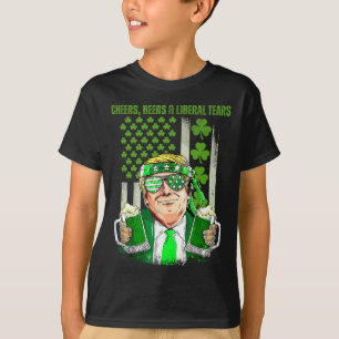 Camiseta Cerveja Retro Cheers Lucky Trump Cerveja Shamrock