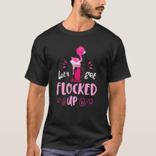 Camiseta Cerveja Rosa Flamingo Deixa Flocar Festa