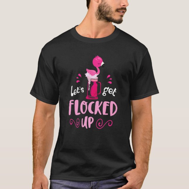 Camiseta Cerveja Rosa Flamingo Vai Se Focar (Frente)