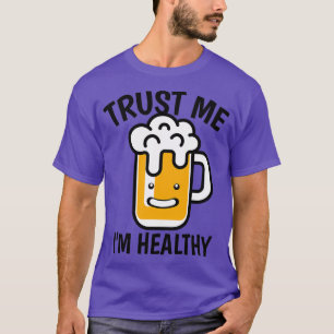 Camiseta Cerveja Saudável Lúpulo Malte Bebendo Barman Prese