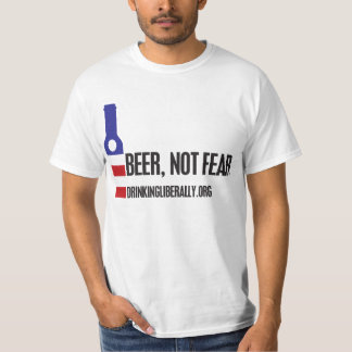 Camiseta Cerveja sem medo da camisa-T masculina