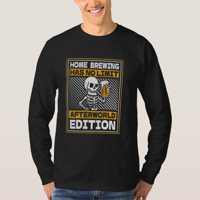 Camiseta Cerveja Skeleton Brewer - Página inicial do Artesa (Frente)