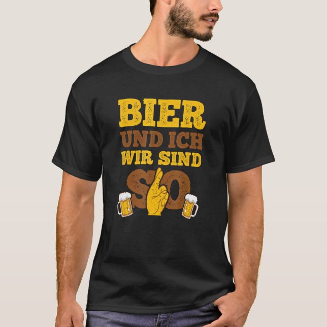 Camiseta Cerveja Und Ich Wir Sind So Für Die Biertrinker (Frente)