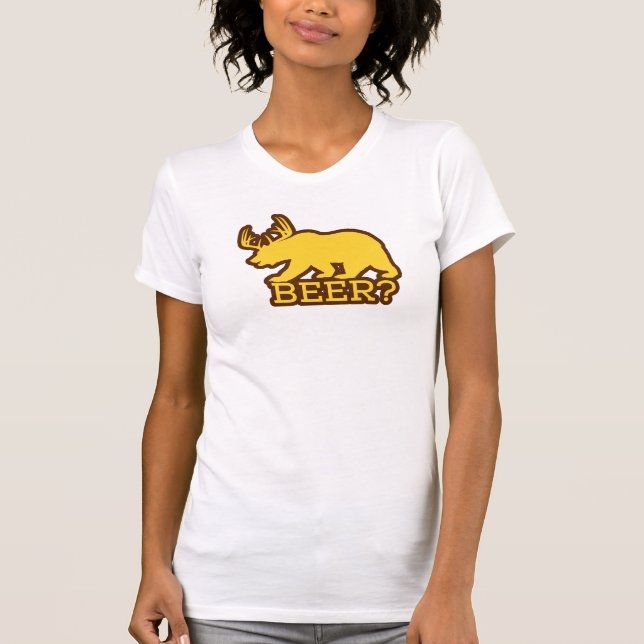 Camiseta Cerveja? (urso do divertimento com logotipo dos (Frente)