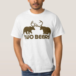 Camiseta Cerveja, Veado, Urso. Presente engraçado para aman
