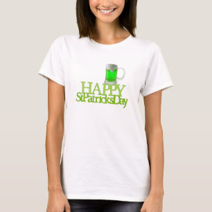 Camiseta Cerveja Verde Feliz Dia de São Patrício