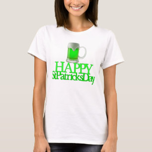 Camiseta Cerveja Verde Neon Dia de São Patrício Feliz Difus