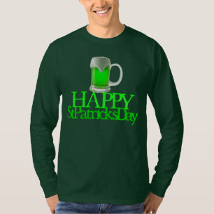 Camiseta Cerveja Verde Neon Dia de São Patrício Feliz Difus