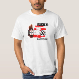 Camiseta Cerveja & versão 4 do basebol