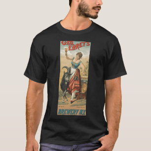 Camiseta Cerveja Vintage Bock - Garota bávara da região alt