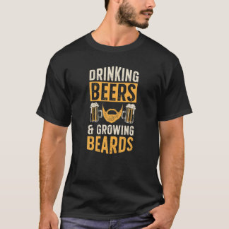 Camiseta Cervejas De Bebendo E Barras De Cultivo Engraçadas