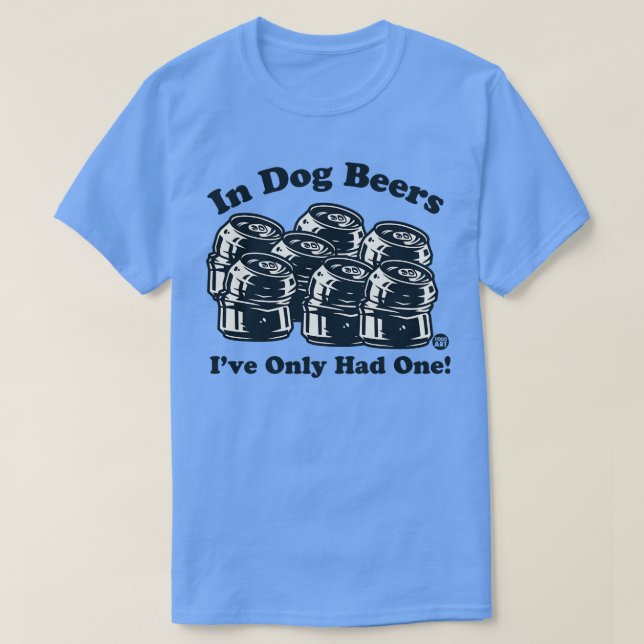 Camiseta cervejas de cães (Frente do Design)