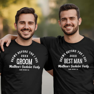 Camiseta Cervejas engraçadas da festa de solteiro antes de 