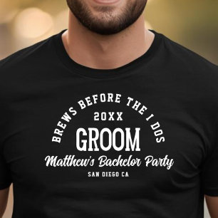Camiseta Cervejas engraçadas da festa de solteiro antes dos