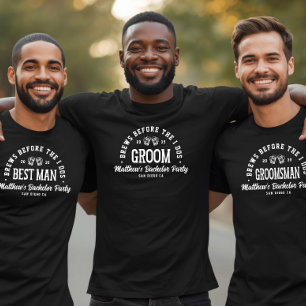 Camiseta Cervejas engraçadas de despedida de solteiro antes