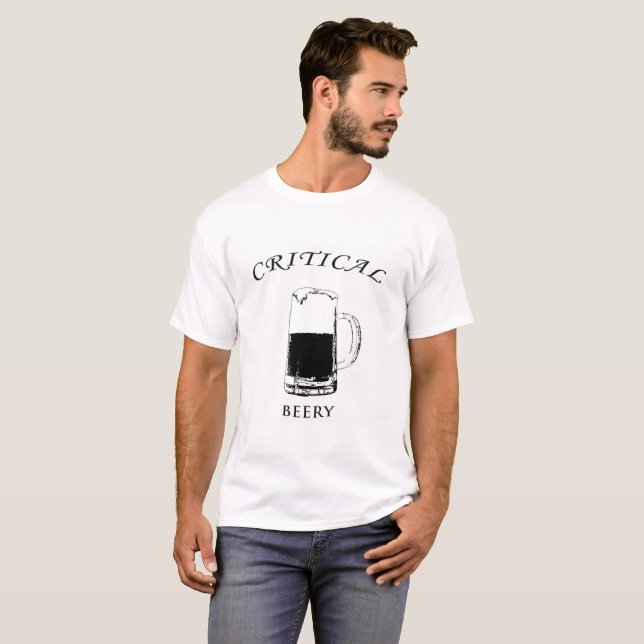 Camiseta Cervejeiro crítico (Frente Completa)