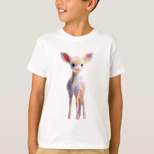 Camiseta Cervejinhas Pastel Colorido Peludo Bebê Cervo Cria