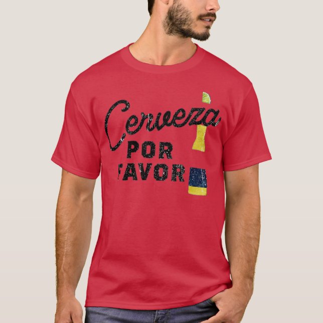 Camiseta Cerveza, Por Favor (Frente)