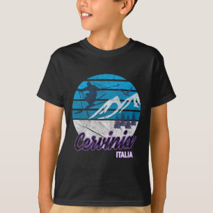 Camiseta Cervinia Valle D'aosta Itália Ski Resort Snowboard