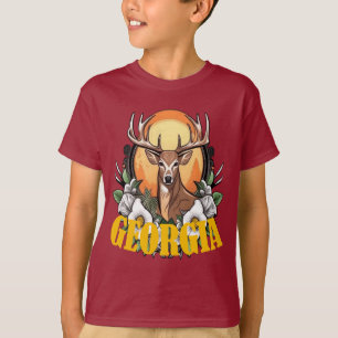 Camiseta Cervo da Geórgia com Rosas