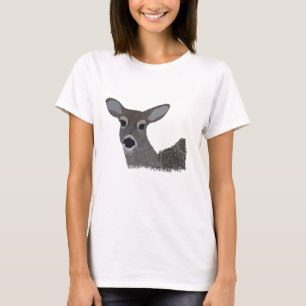 Camiseta Cervo de Cauda Branca Vida Selvagem Fofo