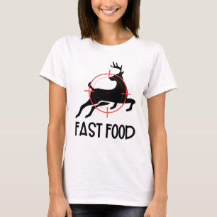 Camiseta Cervo de Fast Food Alvo Engraçado Meme Absurdo S