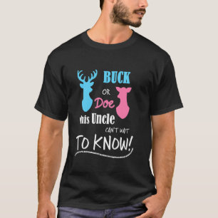 Camiseta Cervo ou Corça Este Tio Não Pode Esperar Para Sabe