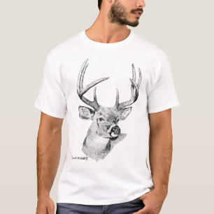 Camiseta cervos Branco-atados