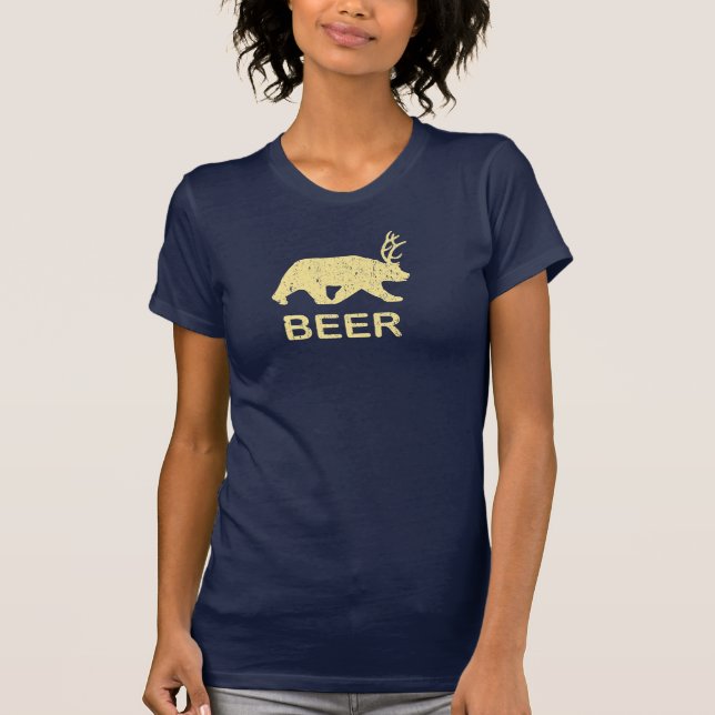 Camiseta Cervos do urso da cerveja (Frente)