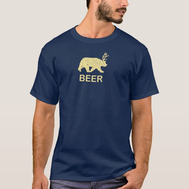 Camiseta Cervos do urso da cerveja (Frente)