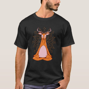 Camiseta Cervos em yoga para meditação e mindfulness