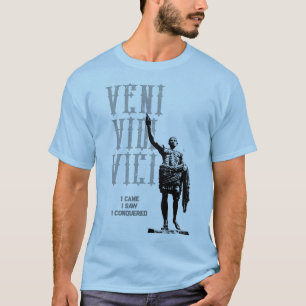 Camiseta Cesar Cote Veni Vidi Vici Mens Azul Claro